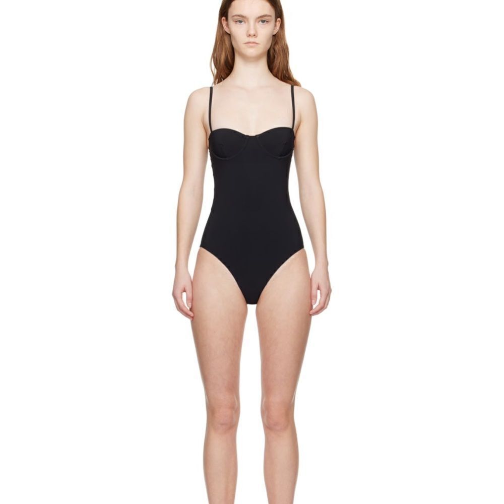TOTEME Black Bra One-Piece Swimsuit XS NWT $220